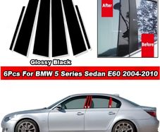 Decorative Trim Stickers for The for BMW Series 5 Models from 2004 to 2010 for The BC Center Pillar