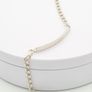 925 Sterling Silver Italian Name Plate Engravable Bracelet Image 7
