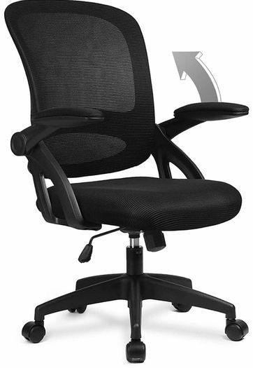 NEW SALE | Desk Chair Office Chairs 90Degree Flip-up Armrest Ergonomic Computer Chair Height Adjustable 360 Degree