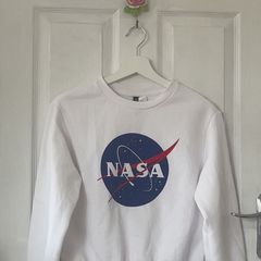 NASA girls white jumper