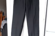 Black Thai Silk Trousers 14 Fit