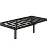 Teen 3ft Single Bed Frames with Rounded Corner Legs, Heavy Duty Metal Bed Frame Single with Steel Slats Support, Single Bed 36 cm High, Noise Free, Easy Assembly Image 5