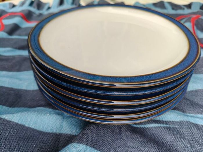 28 piece Denby Imperial Blue Dinnerware