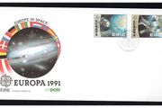 1991 Ireland Europa: Europe in Space Commemorative Stamps An Post Day Cover (FDC)