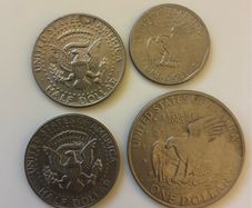 US Dollar & Half Dollar Coins