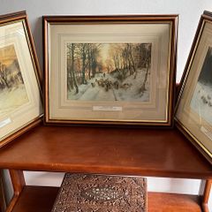 Set of 3 Framed Joseph Farquharson (1846-1935) Prints