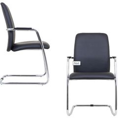 Faux Leather High Back Stackable Meeting/Conference Chair