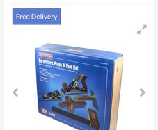 Faithfull Carpenters Woodworking Planes & Tools 5 Piece Set