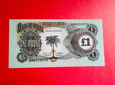 Biafra  1 pound  1968   Pick  5a .( Uncirculated )