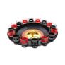 Fun Table Game Set Spin Shot Glass Roulette Wheel Turntable Image 2