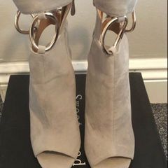 Size uk4 grey suede shoes