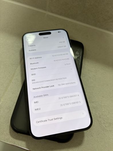iphone 15 pro max 256