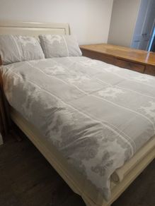 Double bed. Solid wood sleigh. Douglas, Cork collection