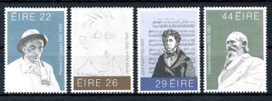 Ireland 1982 Scott # 521-524 Irish Literary & Musical Figures - Complete Set - Mint Never Hinged