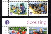 2002 Ireland 75th Anniversary of Irish Scouting Commemorative Stamps 41c Plate Block 1A1A1A1A and 57c Plate Block 1B1B1B1B Mint Never Hinged (MNH)