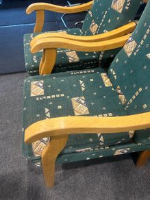 Pair of orthopaedic armchairs and couch can sell separately