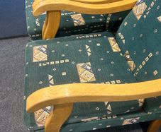 Pair of orthopaedic armchairs and couch can sell separately