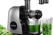 Cold Press Juicer Easy to Clean, Professional Slow Masticating Juice Extractor with Quiet Motor and Reverse Function for Soft/Hard Fruit and Vegetable (FREE POSTAGE)