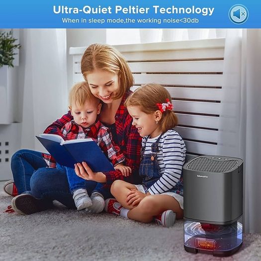NEW SALE | Dehumidifier for Home, 1000mL with Auto Shut Off, 258 sq ft Portable Ultra Quiet Small Dehumidifiers against Moisture Mold