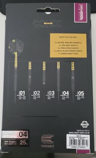 Target bolide void Swiss point darts 25g