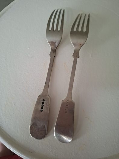 Two EPNS Dinner Forks