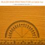 100 cm Foldable Garage Work Bench, Craft Table MDF Workstation, Heavy-duty Steel Frame with Ruler, Protractor Image 5