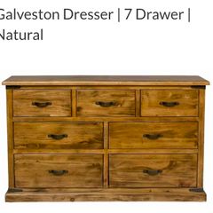 Galveston Dresser | 7 Drawer | Natural