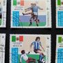 World Cup Mexico Stamps Set Vintage from Laos 1986 Image 3