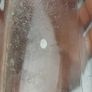 221 - John Power and Son Vintage Clear Glass Decorative Collectible Cork Top Whiskey Bottle Image 8