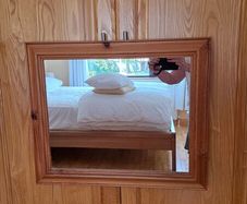 Wooden framed mirror