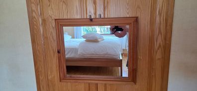 Wooden framed mirror