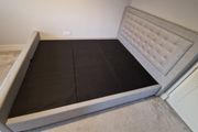 King Size Bed Grey