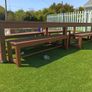Outdoor wooden table Image 2