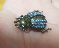 Vintage Beetle Brooch