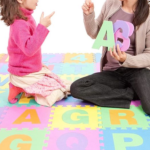 (FREE POSTAGE)  36pc ABC Foam Mats Multi-Coloured | Soft Eva Foam Mats for Kids | Baby Foam Play Mat Floor Mats for Children | Soft Play Mats with Alphabet & Numbers | Jigsaw Puzzle Kids Floor Mats | EN71 Safe