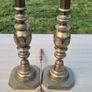 Edwardian Brass Candle Sticks Image 9