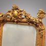 French Style Gilt Wood & Plaster Panel Mirror Image 3