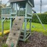 Kids Playhouse, swing,slide,climbing wall & picnic bench Image 2