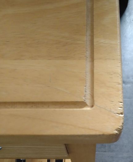 Solid Wood Butcher Block Kitchen Trolley