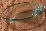 nice vintage jaj glass gravy boat
