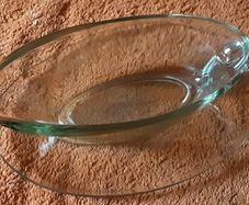 nice vintage jaj glass gravy boat