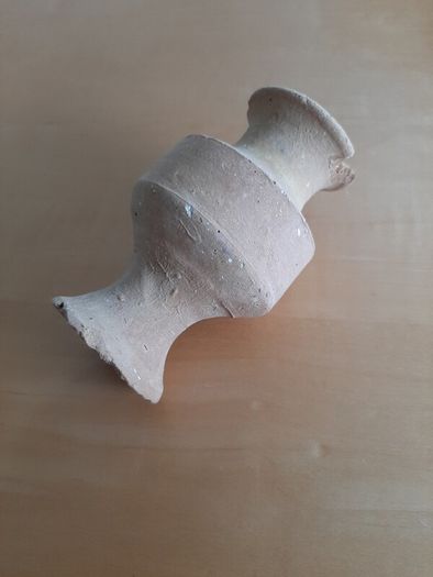 Small terracotta model vase
