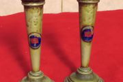 Rare Vintage  Souvenir  R.M.S. Scythia  Trumpet Vase  X 2