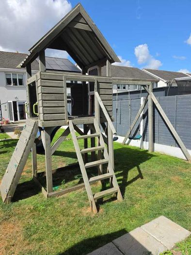 Swing, slide and climbing
