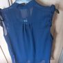 Ladies Navy Sleeveless Top Image 3