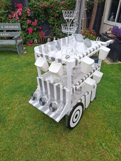 home made candy cart