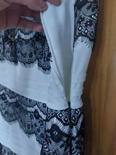 Jax black and white lace dress (free postage)