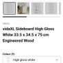 vidaXL High Gloss White 3-Drawer Sideboard Image 10