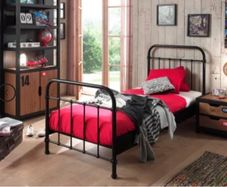 Vipack New York Single Bed with Mattress