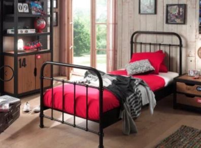 Vipack New York Single Bed with Mattress